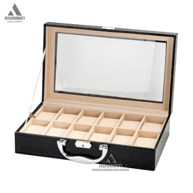 جعبه ساعت 12تایی چرمی Box Watches 12 CH2 (رنگ دوم)