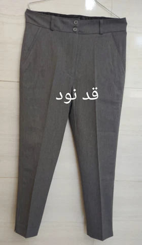 شلوار زنانه گاواردین طوسی راسته اداری
