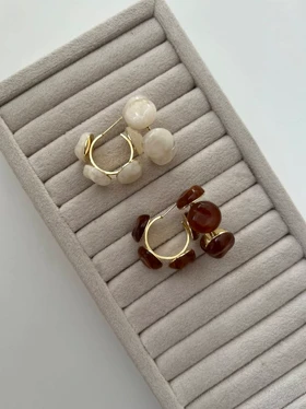 گوشواره وارداتی دایره رزینی