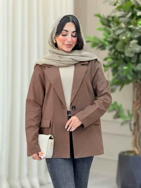 مانتو تک دکمه آتوسا