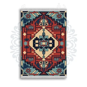 *جدید* فرشینه از جنس پارچه شانل مخمل ترک طرح فانتزی برند دفه کد 1860