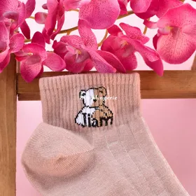 جوراب مچی دخترانه نخی خرسی JIAM