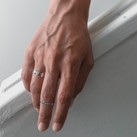 انگشتر موج نقره _ Mouj Ring