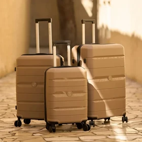 چمدان وارداتی مندوزا مدل MENDOZA - MDZ805 SERIES سری سه عددی (به همراه چمدان آرایشی هدیه)