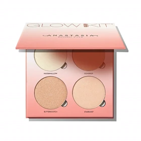 پالت هایلایتر پودری آناستازیا مدل Sugar Glow Kit با 4 رنگ درخشان‌کننده، مناسب انواع پوست، وزن هر رنگ 7.4 گرم