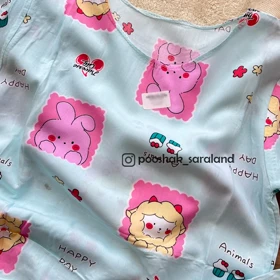 ست بلوز و شلوار راحتی بچگانه طرح حیوانات 3 تا 6 سال