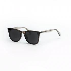 عینک آفتابی پلاریزه زنانه و مردانه پرادا PRADA مدل Classic Frame (مشکی طرح‌دار)