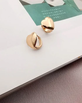 گوشواره آیینه ای حلقه‌ای قلب ژوپینگ
