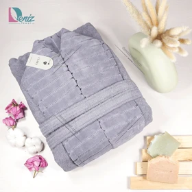 حوله تن پوش کلارا رنگ طوسی یاسی