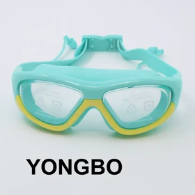 عینک شنا نوجوان YONGBO رنگ سبز ضد بخار و ضد کلر مناسب استخر و دریا