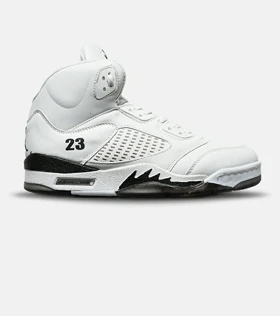 کتانی ساق‌دار مردانه سفید Nike air jordan 5 مدل 8292