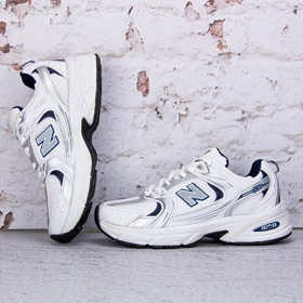 نیوبالانس 530 سفید سرمه ای (New Balance 530) کد 2347