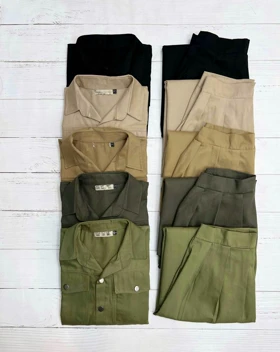 ست کت و دامن کتان کد 3222