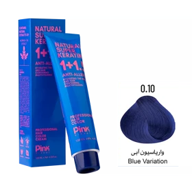رنگ مو پینک ویژوآل شماره 0.10 رنگ واریاسیون آبی حجم 120 میلی لیتر