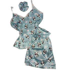 ست تاپ وشلوارک طرح پاندا