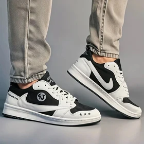 نایک ایر جردن 1 تراویس اسکات ایکس سفید مشکی ( Nike Air Jordan 1 Low Travis Scott X )