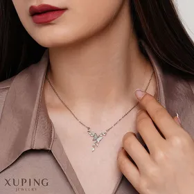 گردنبند گل و پروانه ژوپینگ کد 613
