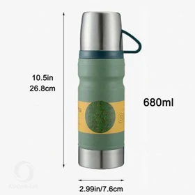 فلاسک VACUUM BOTTLE حجم 680ML (سبز)