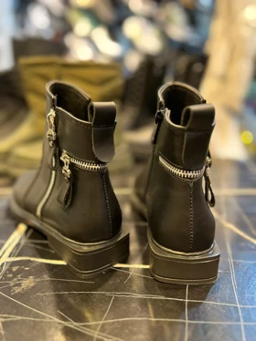 نیم بوت دخترانه زیپی