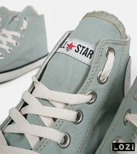 کفش کتانی ساق‌دار مردانه و زنانه سبز All STAR