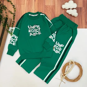 بلوز شلوار دورس حروف 4تا8سال