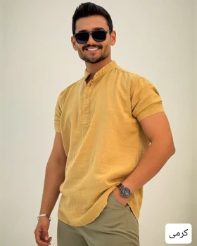 پیراهن ساده مردانه دبل فیس_کد4305