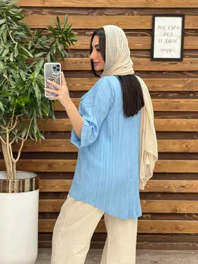 مانتو کراش جلو بسته دو جیب