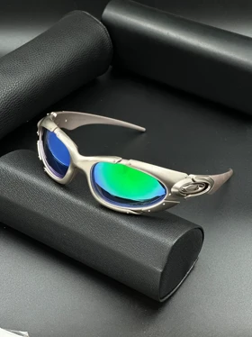 عینک مستر کوالیتی(A) اوکلی ورزشی کد 25816 Oakley (نقره‌ای‌سبز)