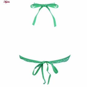 ست شورت و سوتین سبز روشن بدون فنر پانیذ کد 9035