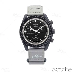 ساعت امگا سواچ Omega-Swatch عطارد طوسی مشکی 106807