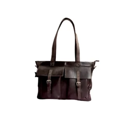 ساک لوازم چرم داریژه قهوه ای mamas&papas