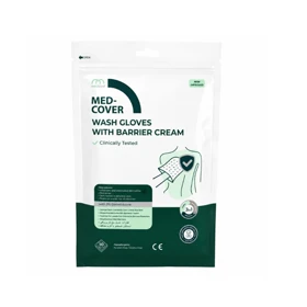 لیف شستشوی بدون آب medcover با کرم محافظ پوست