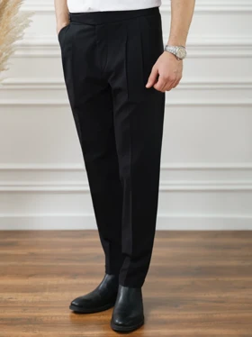 شلوار پارچه ای کمر سگک دارکدp257