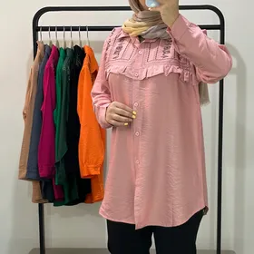 B720- مانتو چین‌دار