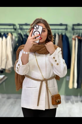 کت زمستانه لاکرا یقه خلبانی آستردار