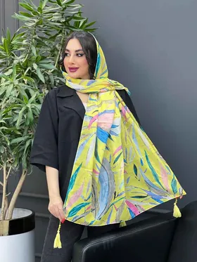شال منگوله‌دار آبرنگی