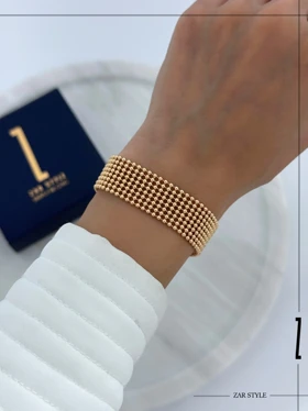 دستبند توری گوی‌دار