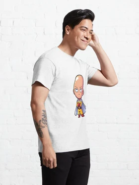 تیشرت مرد تک مشتی | تیشرت One Punch Man طرح Saitama One Punch-Man کد 123980