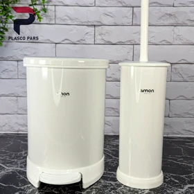 سطل و فرچه گرد درب رنگی لیمون