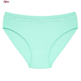 شورت زنانه نخی رنگ سبز روشن بتیس کد 5369