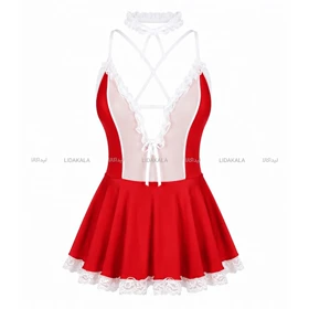 لباس خواب فانتزی رنگ قرمز کد LK13618