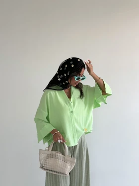 شومیز آستین 3 دکمه