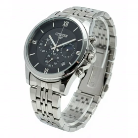 ساعت طرح سیتیزن مردانه نقره ای صفحه مشکی