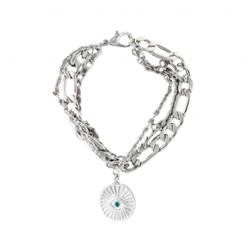 دستبند زنانه طرح سه لاین چشم