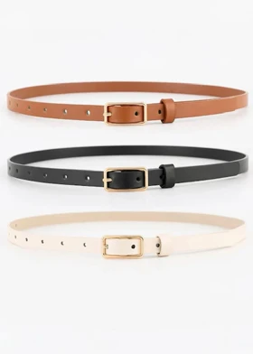 کمربند زنانه ترک وارداتی- سگک مستطیل - در سه رنگ