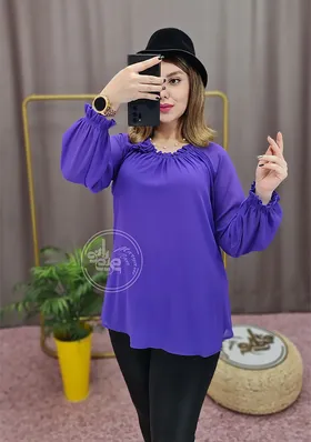 شومیز رگلان گل رز 1