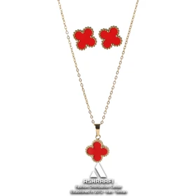 ست ونکلیف قرمز Vancliffe Necklace & Bracelet GR
