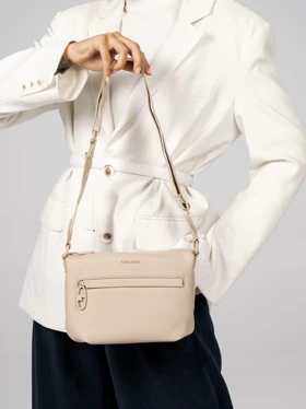 کیف دوشی زنانه چرم مصنوعی بند بلند بدون دسته روزمره دیود جونز DAVIDJONES