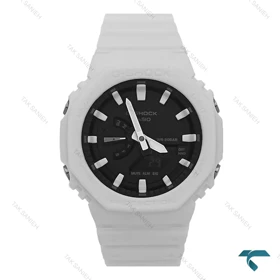 ساعت مچی جیشاک GA2100 مردانه سفید صفحه مشکی GShock-8384-G