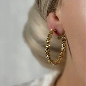 گوشواره خاویاری طلایی